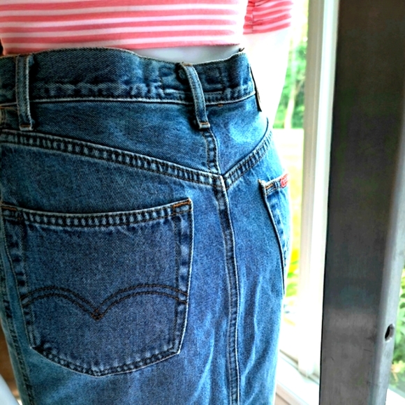 French Rica Lewis Denim Skirt Size 5 - Picture 5 of 11